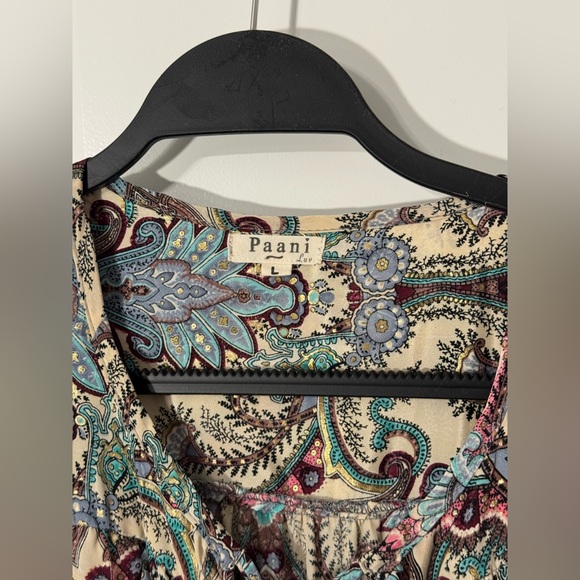 PAANI Tiered Maxi Dress Size Large - Picture 8 of 12